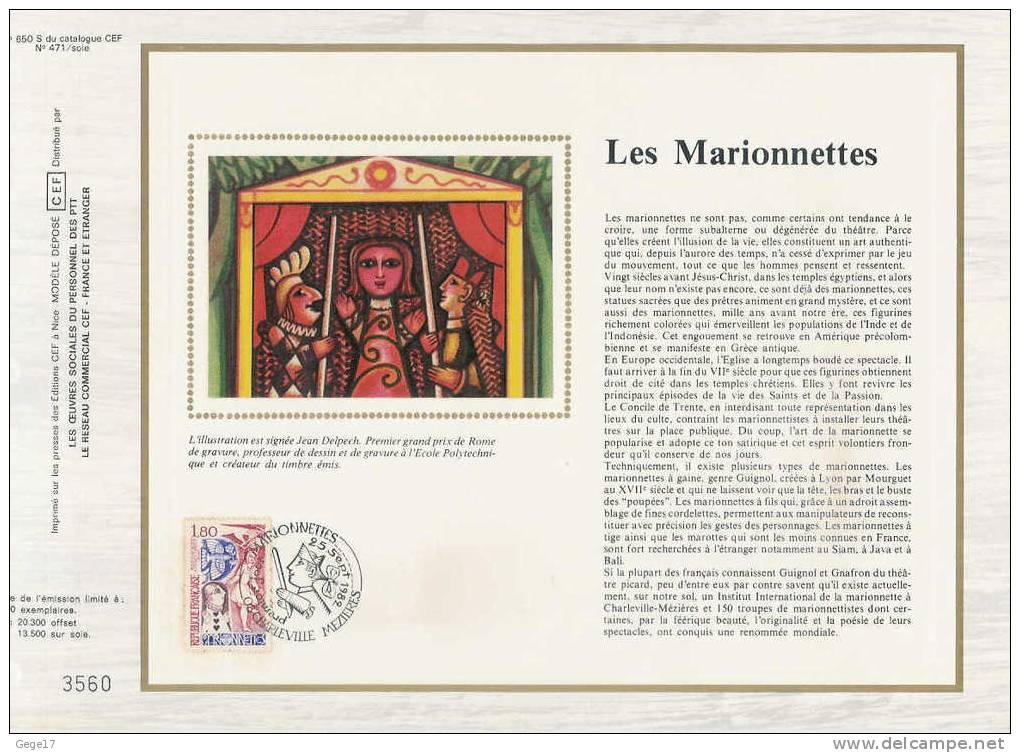 1 Feuillet CEF Soie N° 650 S  1er Jour Du 25.09.1982 - Storia Postale