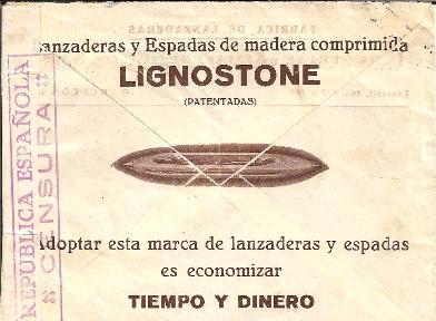 Ep207a/Spanien, Brief,  Firmenwerbung Ex Barcelona  1935 Nach Londen - Briefe U. Dokumente