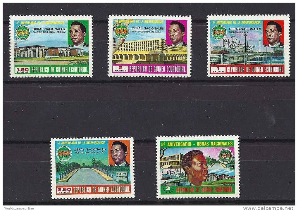 Equatorial Guinea, Serie 5, Year 1979, SG 29-33, Independance, MNH ** - Equatoriaal Guinea