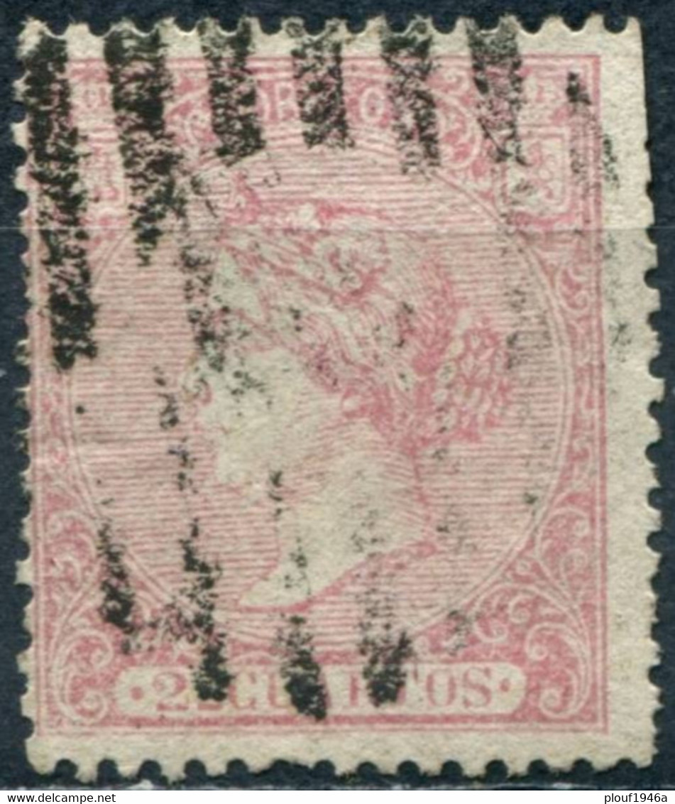 Pays : 166 (Espagne : Royaume (1) (Isabelle II))   Yvert Et Tellier N°:   79 (o) - Usados