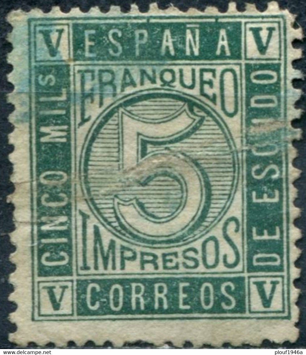 Pays : 166 (Espagne : Royaume (1) (Isabelle II))   Yvert Et Tellier N°:   93 (o) - Usati