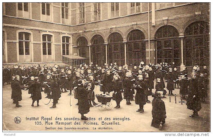 BRUXELLES-INSTITUT SOURDES-MUETTES ET AVEUGLES-DOOFSTOMME EN BLINDE-handicap-abbé De L'épée-sourd - Educazione, Scuole E Università