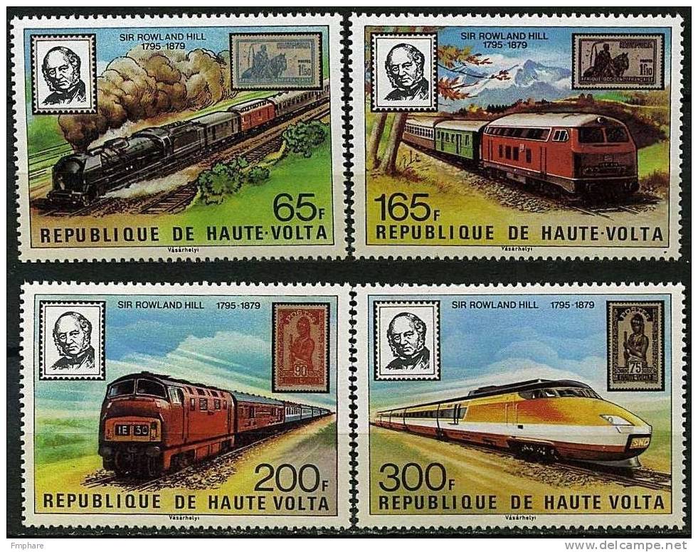 SIR ROWLAND HILL HAUTE VOLTA Trains TGV NEUF** MNH - Rowland Hill