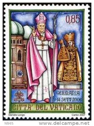 CITTA´ DEL VATICANO - VATIKAN STATE - ANNO 2007 - VIAGGI DI PAPA BENEDETTO XVI   - ** MNH - Unused Stamps