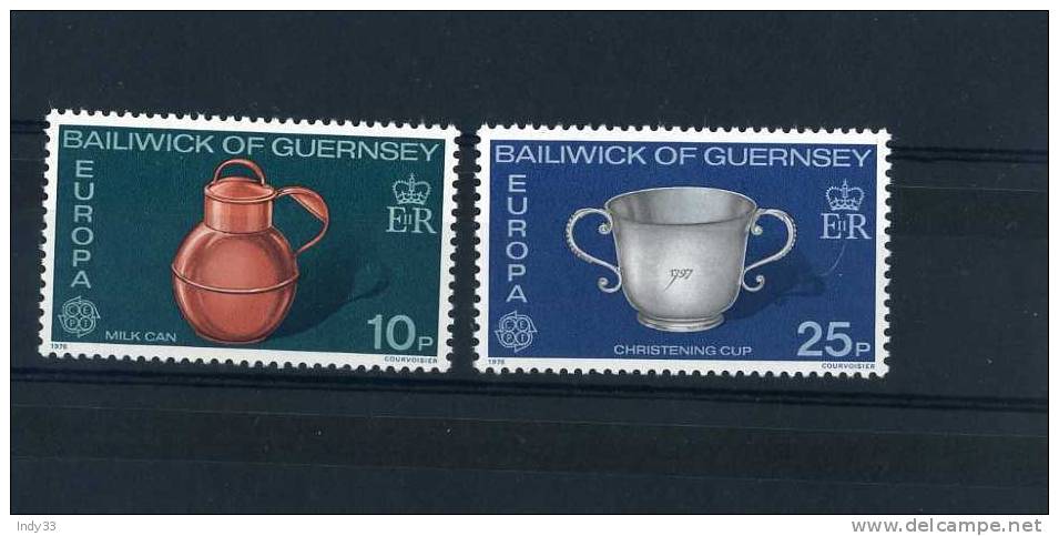- GUERNESEY .TIMBRES EUROPA 1976 . NEUFS SANS CHARNIERE - 1976