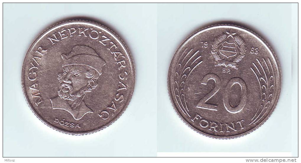 Hungary 20 Forint 1983 - Ungarn