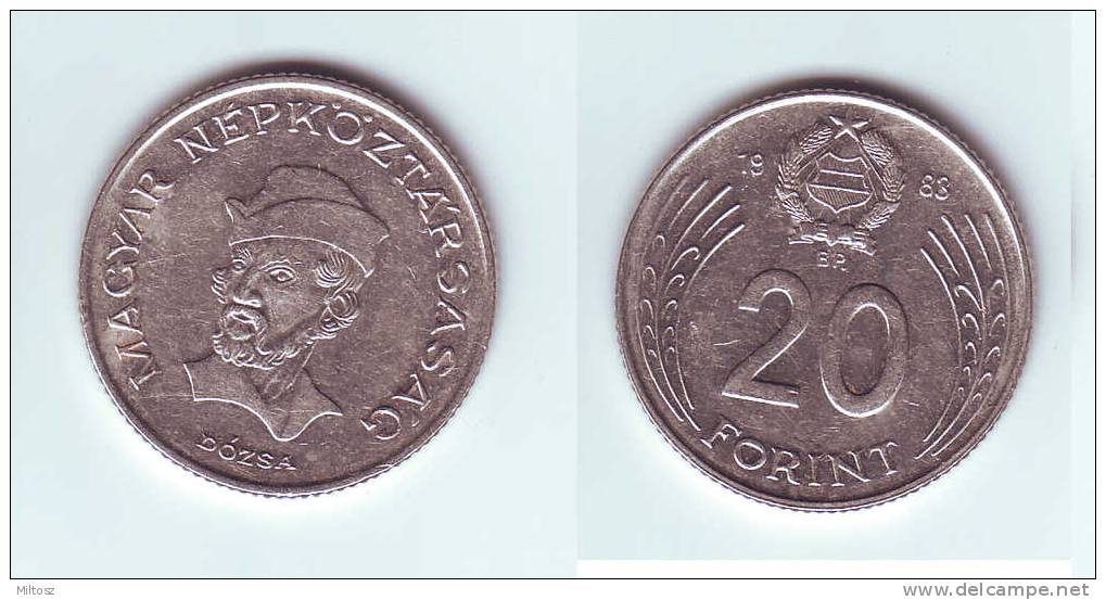 Hungary 20 Forint 1983 - Hongrie