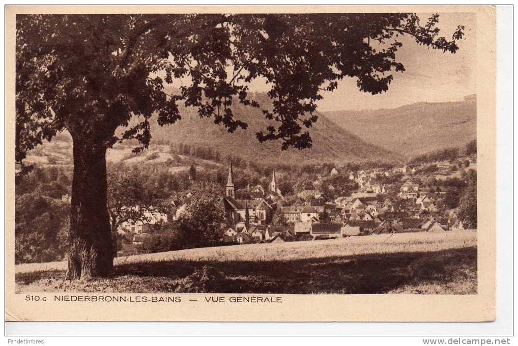 CPA : NIEDERBRONN-LES-BAINS (N° 510 C) : Vue Générale - Niederbronn Les Bains