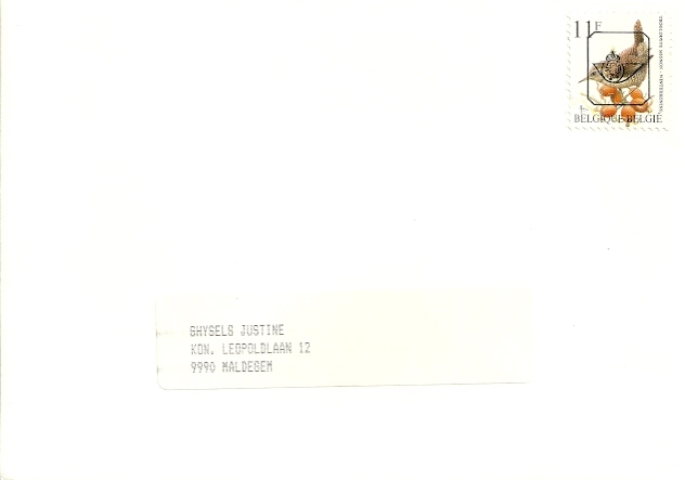 Buzin Brief Lettre  11F - Typos 1986-96 (Oiseaux)