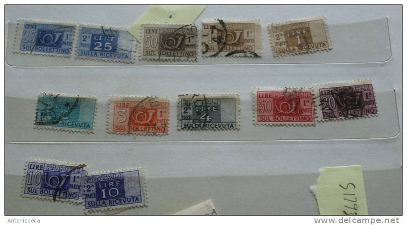 ITALY 1945-48 PACCHI USED VF - Colis-postaux