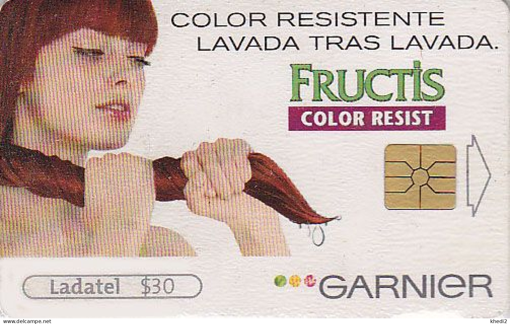 Télécarte à Puce MEXIQUE - Fructis Garnier PARFUM Cosmétiques Coiffure - Chip Phonecard Perfume Cosmetics MEXICO  - 128 - Mexique