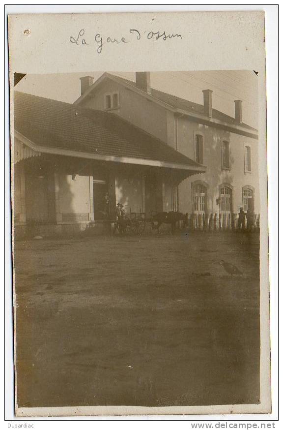 65 - Hautes Pyrénées /  Carte Photo  OSSUN : La Gare D'Ossun - Ossun