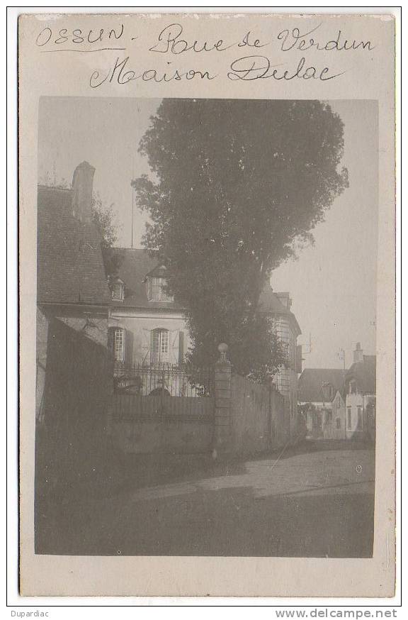 65 - Hautes Pyrénées /  Carte Photo  OSSUN : Rue De Verdun, Maison Dulac - Ossun