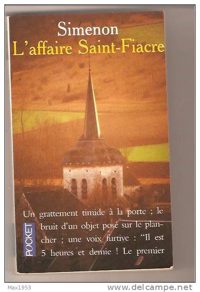 Simenon - L'affaire Saint-Fiacre - POCKET N° 1333 - Simenon