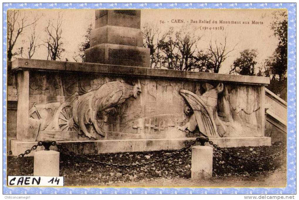 Caen - Bas Relief Du Monument Aux Morts ( N 619 ) - Caen