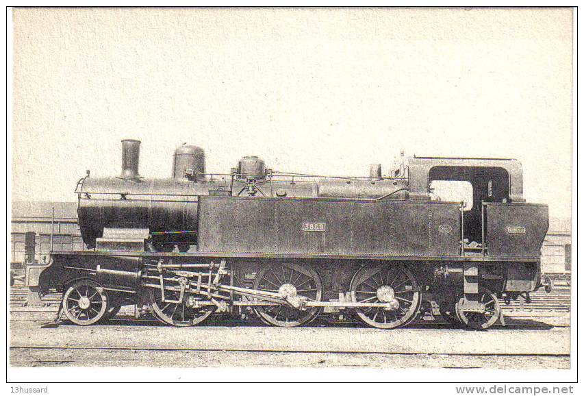 Carte Postale Paris Batignolles - Locomotives De L'Ouest. Machine Tender 3809  - Chemin De Fer - Arrondissement: 17