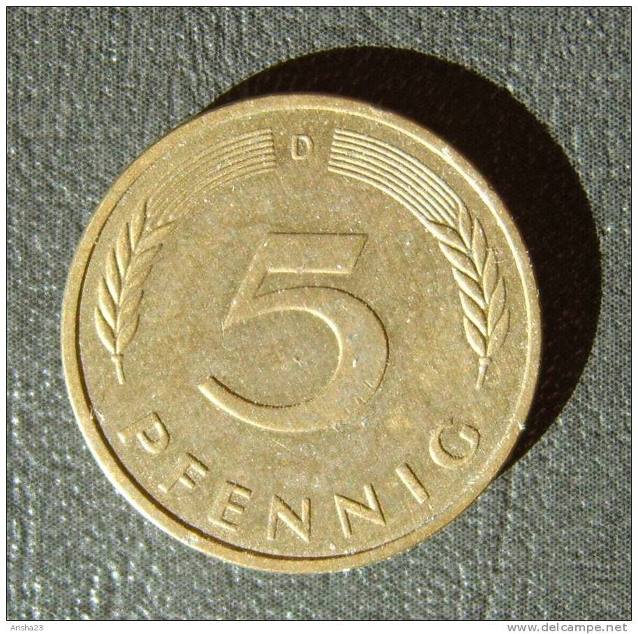 No.H1. Germany, 5 Pfennig 1996 - Bundesrepublik Deutschland - 5 Pfennig