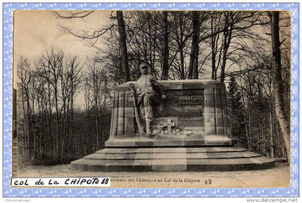 Col De La Chipote - Monument Des Chasseurs Au Col De La Chipote ( N 642 ) - Col De Bussang