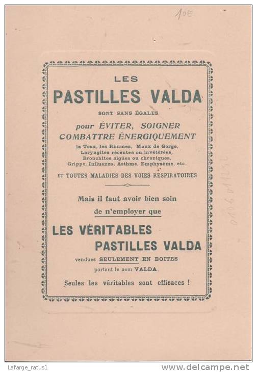 VERSO LES PASTILLES VALDA RECTO PETIT RAMONEUR CLICHE E REYNAUD CHAMBERY - Paperboard Signs