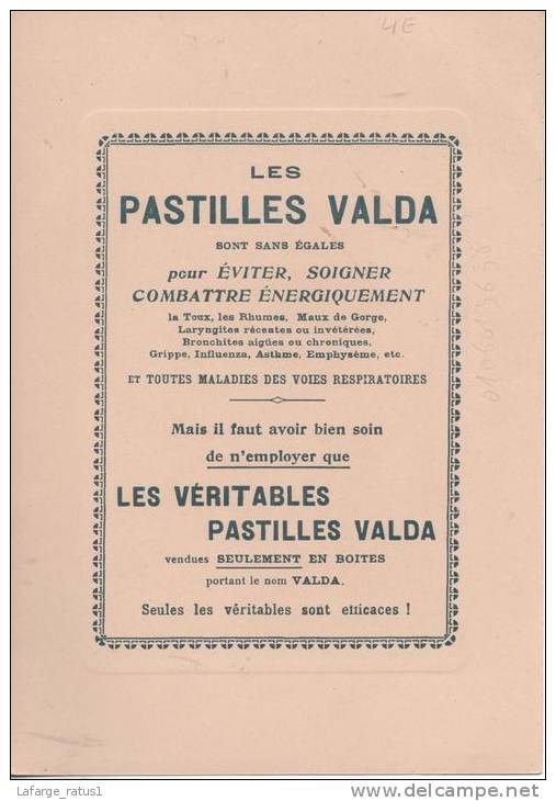 VERSO LES PASTILLES VALDA RECTO AIX LES BAINS L ARC DE CAMPANUS  CLICHE REYNAUD CHAMBERY - Placas De Cartón