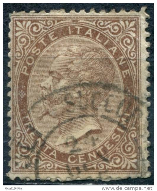 Pays : 247 (Italie : Victor-Emmanuel II)  Yvert Et Tellier N°:    18 (o) - Usati