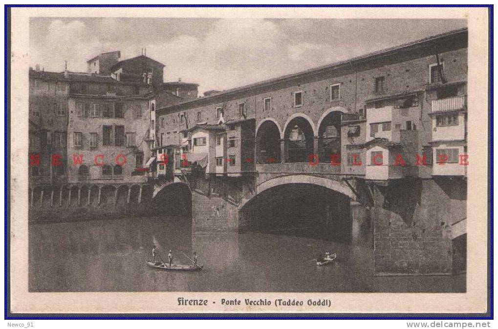 Italia - Toscana - Firenze - Ponte Vecchio (Taddeo Gaddi) - Viaggiata N#185755 - Firenze