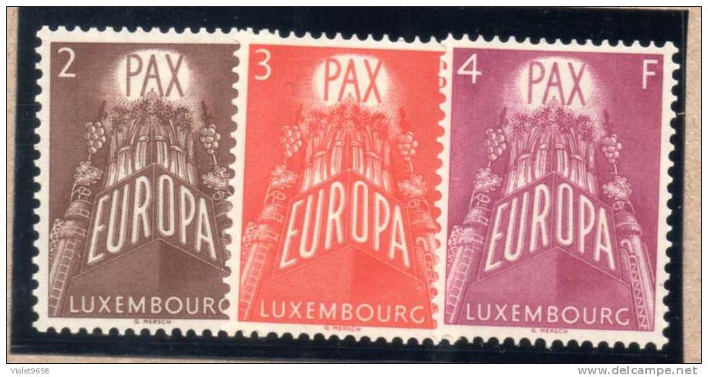 Luxembourg : TP N° 531/533 * - Neufs