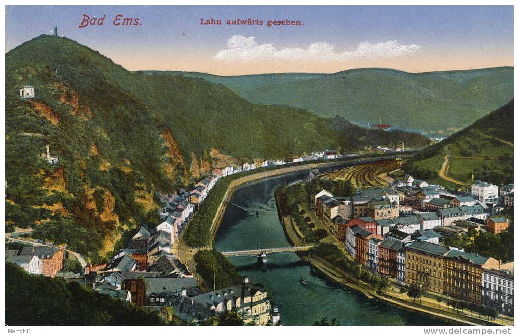 BAD EMS -  Lahn Aufwärts Gesehen - Bad Ems