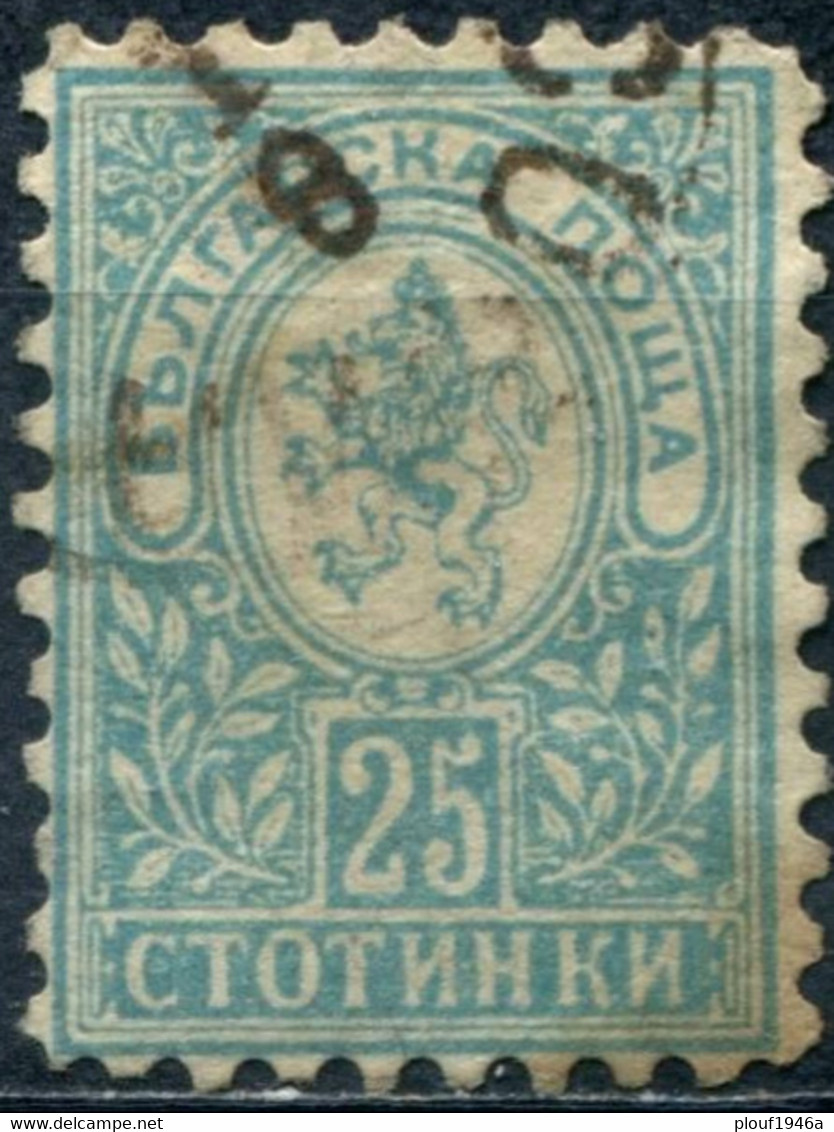 Pays :  76 (Bulgarie : Principauté (Alexandre Ier)   Yvert Et Tellier N° :   34 A (o) Dent 10½ - Used Stamps