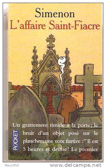 Simenon - L'affaire Saint-Fiacre - POCKET N° 1333 - Simenon