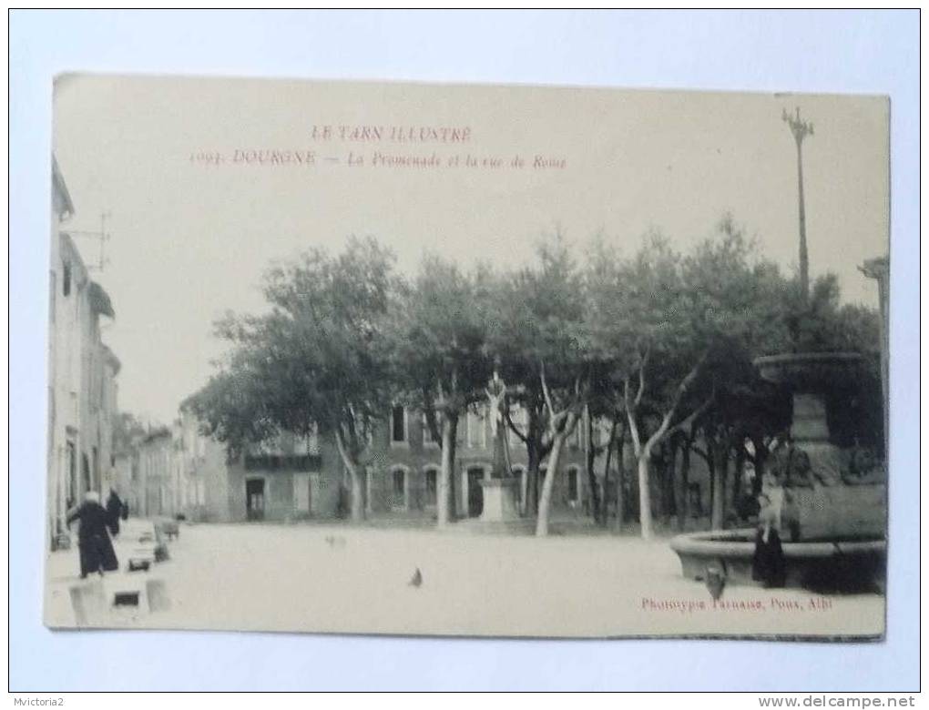 DOURGNE - La Promenade Et La Rue De Rome - Dourgne