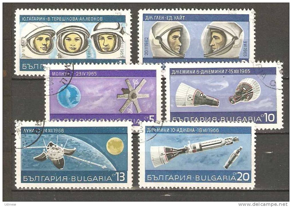 BULGARIA 1967 - SPACE - CPL. SET - USED OBLITERE GESTEMPELT USADO - Europe