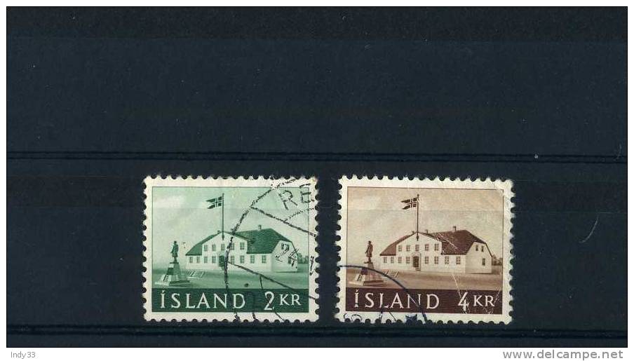 - ISLANDE 1944/59 . TIMBRES OBLITERES 1958/61 . - Used Stamps