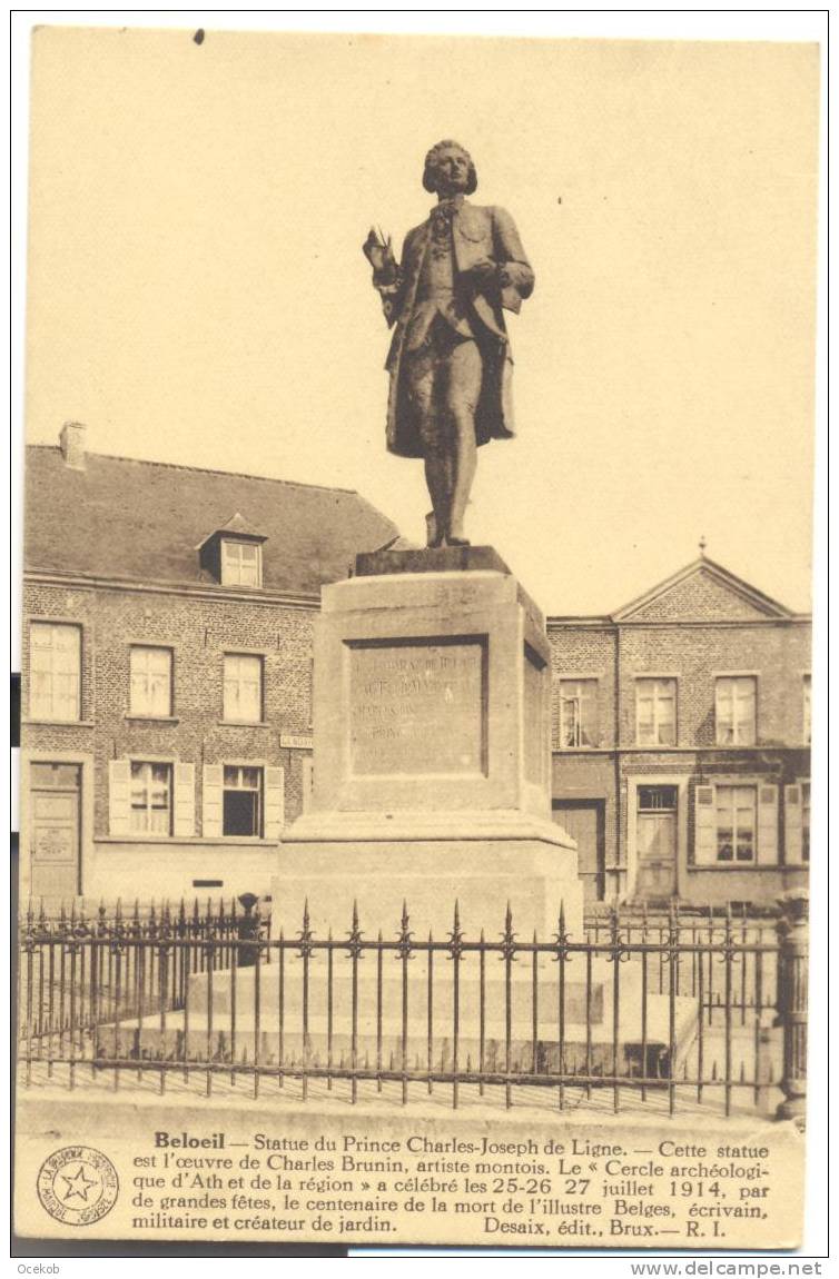 Beloeil Statue Prince Du Ligne - Beloeil