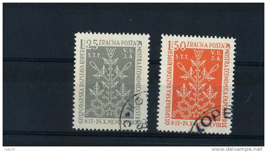 - ITALIE TRIESTE . ZONE B . 1948 AERIENS OBLITERES - Airmail