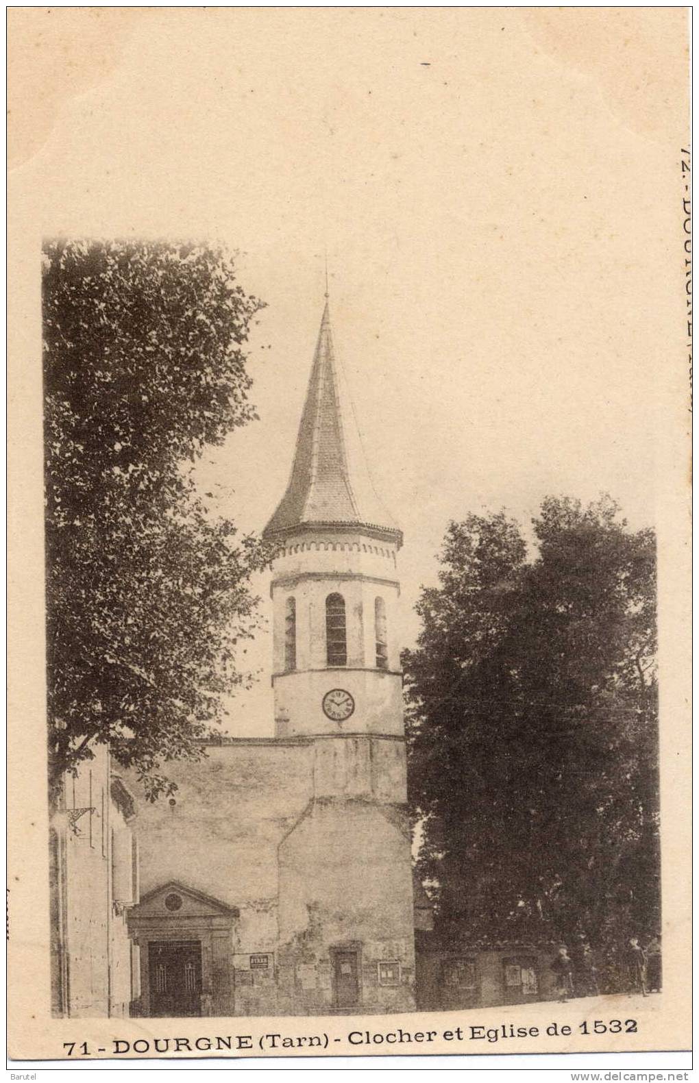 DOURGNE - Clocher Et Eglise De 1532 - Dourgne