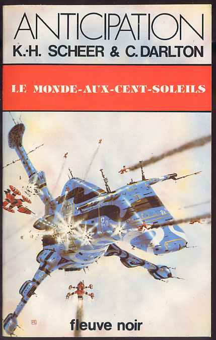 {24583} K.-H. Scheer & C. Darlton ; Anticipation, N° 1255 EO (Fr) 1983. " Le Monde-aux-cent-soleils "  " En Baisse " - Fleuve Noir