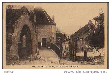 95 SAINT PRIX - Le Porche De L Eglise - Saint-Prix