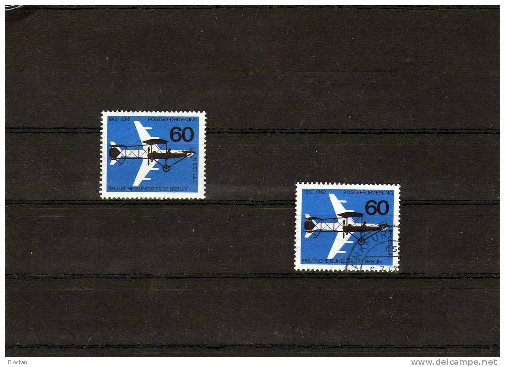 50 Jahre Luftpost-Beförderung Ausstellung LUPOSTA 1962 **/o 230 + FDC 4€ Gelber Hund Von 1912 Und Düsenflugzeug - Covers & Documents