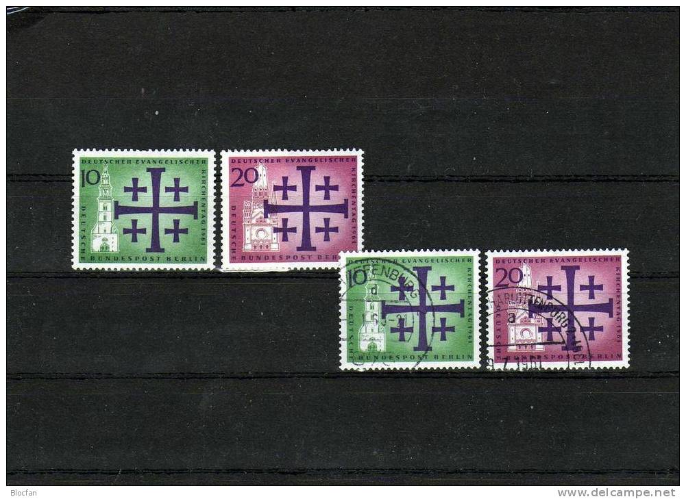 Kirchentag Marien-/ Kaiser-Wilhelm-Gedächtnis-Kirche **/o 215/6+FDC 4€ Evangelischen Kirchentag Deutschlands - Briefe U. Dokumente