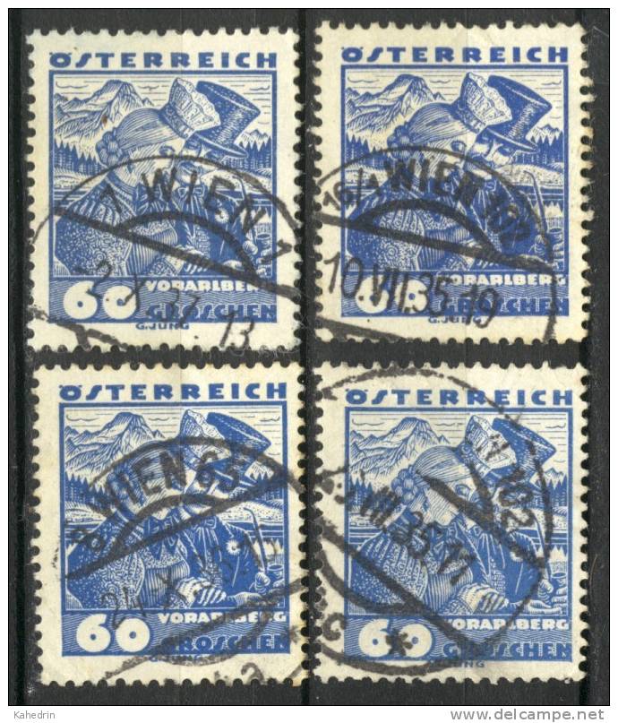 Österreich / Austria 1934, Mi. # 581 (o), Nice 'Wien' - Cancels - Used Stamps