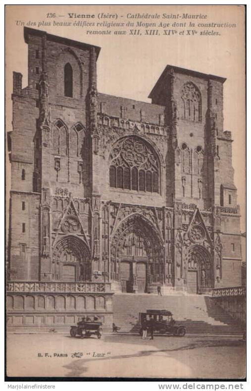 Dép. 38 - VIENNE. 1900 - Cathédrale Saint-Maurice. Animée. Vieilles Automobiles. - Vienne