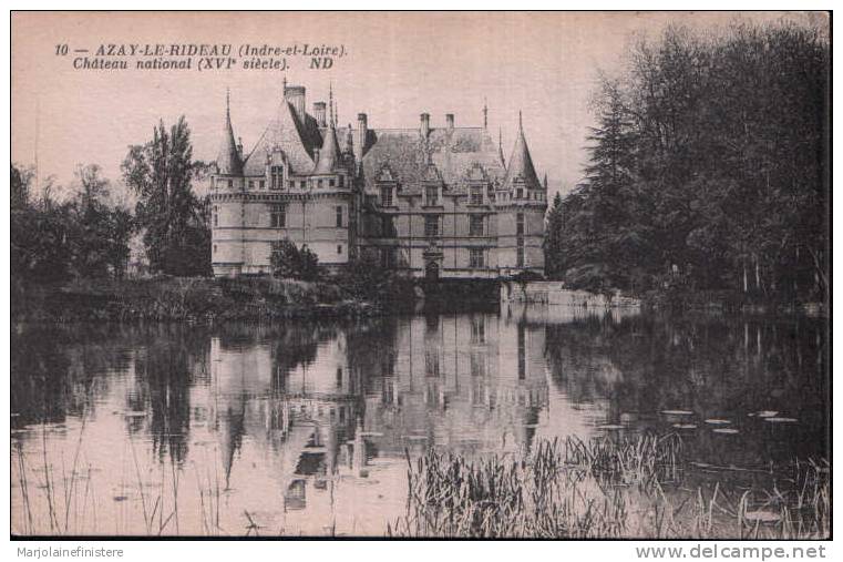 Dép. 37 - AZAY-LE-RIDEAU. - Château National. ND N° 10 - Schlösser