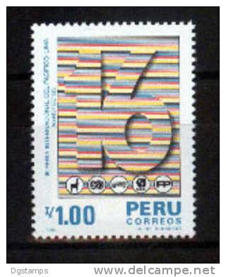Peru  YT827 ** 16ª Feria Internacional Del Pacífico AGROTEC'85. Logo De Los Productos Ofrecidos. - Other & Unclassified