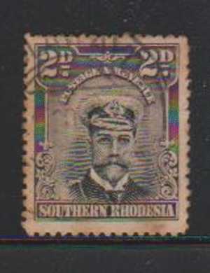 Southern Rhodesia Used Hinged 1924, 2d As Scan - Southern Rhodesia (...-1964)