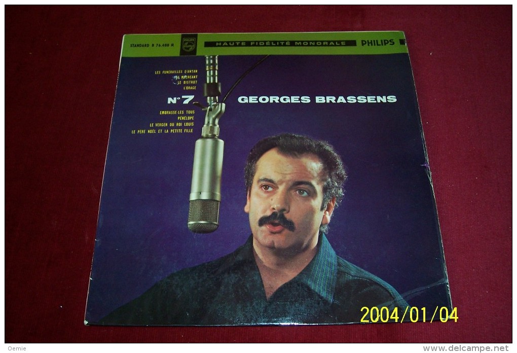 GEORGES  BRASSENS  ° LES FUNERAILLES D' ANTAN   No 7 - Formats Spéciaux