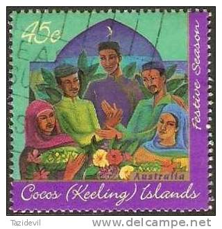 COCOS ISLANDS - Used 1996 45c Festive Season - Kokosinseln (Keeling Islands)