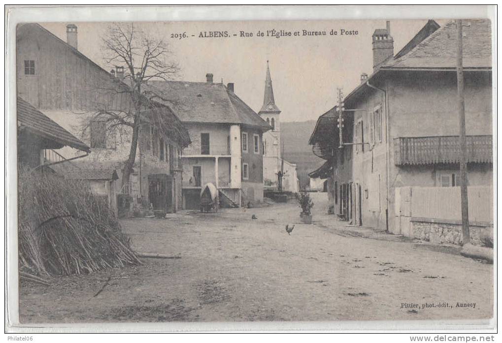 SAVOIE  ALBENS  BUREAU DE POSTE    CARTE CIRCULEE - Albens