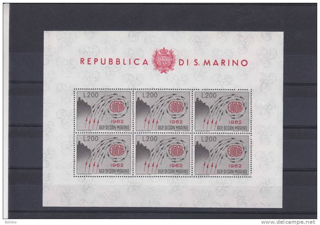 Europa CEPT - Année 1962 - Saint Marin - Bloc De 6 ** - Valeur Plus De  18,00 Euros - 1962