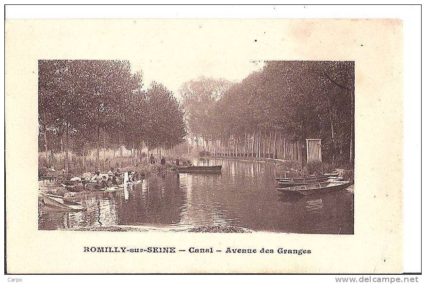 ROMILLY-SUR-SEINE. - Canal - Avenue Des Granges. (Lavoir) - Romilly-sur-Seine